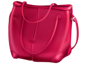 a pink handbag 